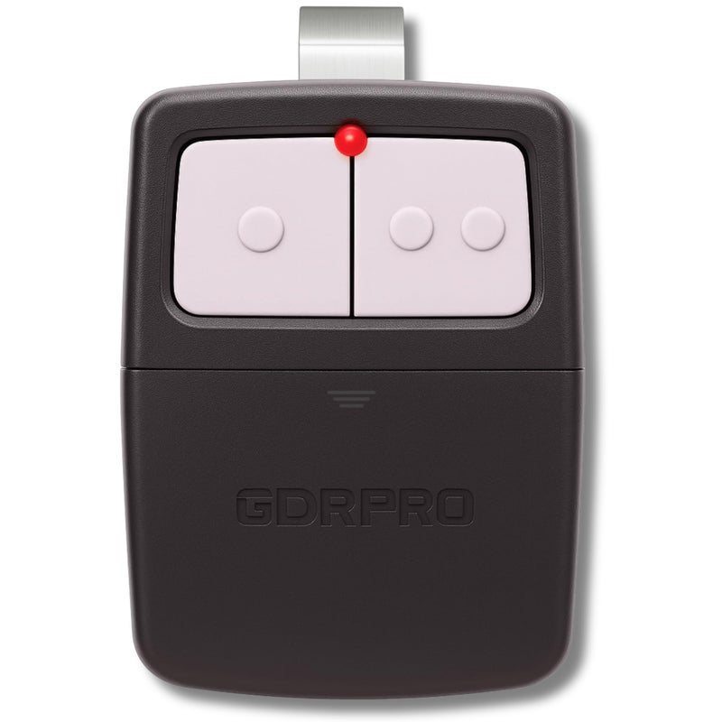 GDR PRO Universal Garage Door Opener Remote, Replaces Clicker 375LM, 375UT, KLIK1U, Compatible with LiftMaster, Chamberlain, Genie, Linear â€“ Dual Door or Gate Control â€“ Learn Button & Dip Switch Ready - Image 1